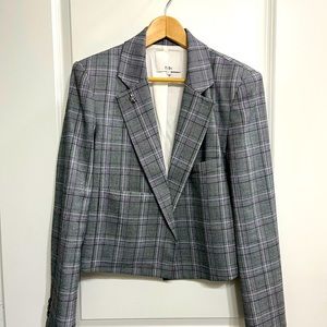 TIBI cropped wool-blend jacket/blazer. Size 6. Slightly oversized and very chic!